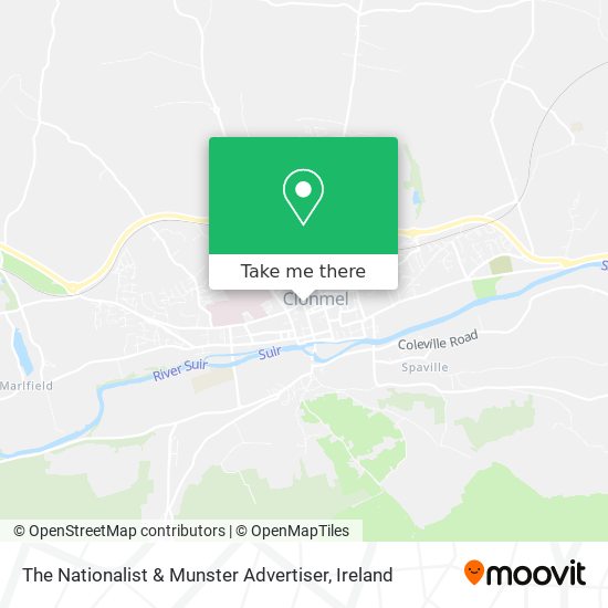 The Nationalist & Munster Advertiser map