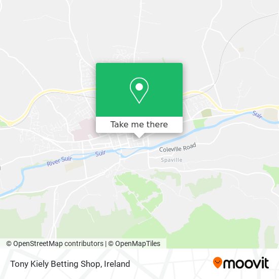 Tony Kiely Betting Shop map