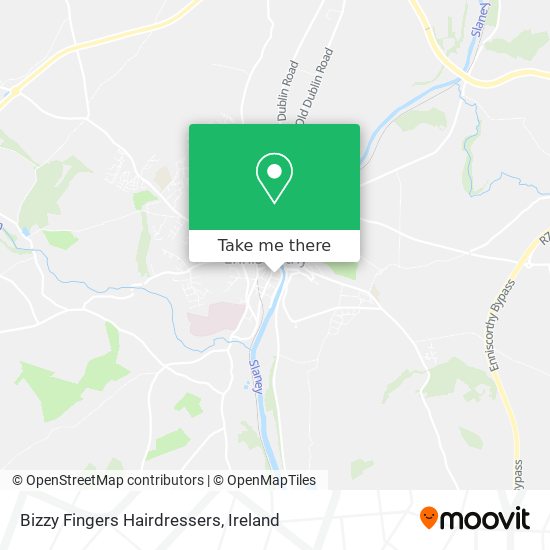 Bizzy Fingers Hairdressers map