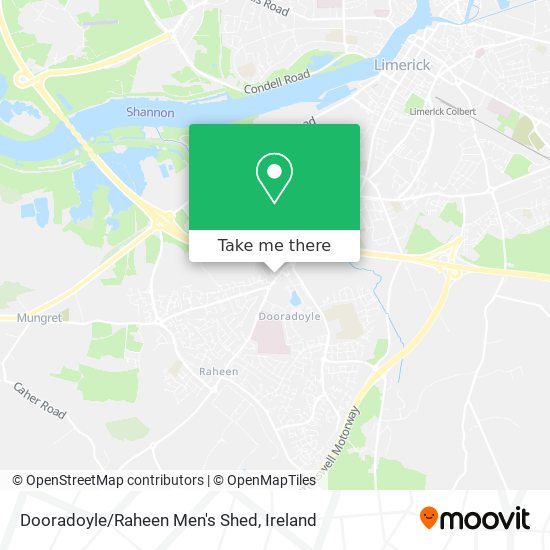 Dooradoyle/Raheen Men's Shed map