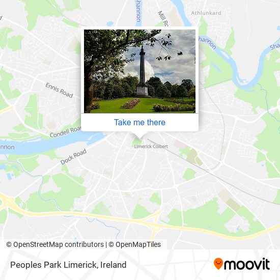 Peoples Park Limerick map