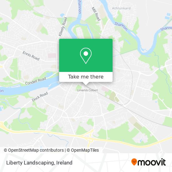 Liberty Landscaping map