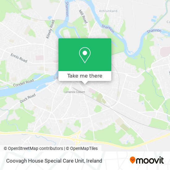 Coovagh House Special Care Unit map