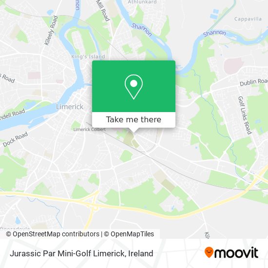 Jurassic Par Mini-Golf Limerick map