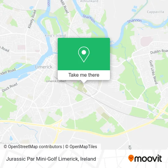 Jurassic Par Mini-Golf Limerick map