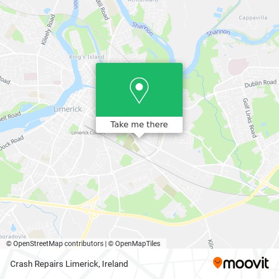 Crash Repairs Limerick map