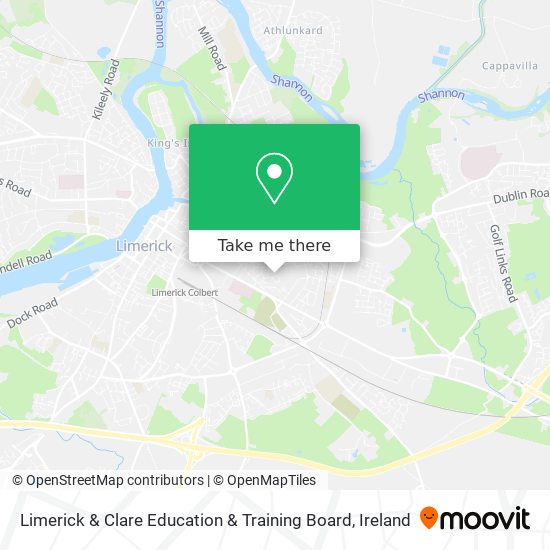 Limerick & Clare Education & Training Board map