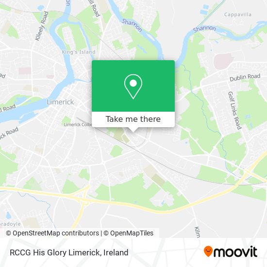 RCCG His Glory Limerick map