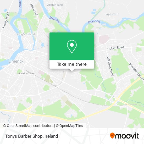 Tonys Barber Shop map