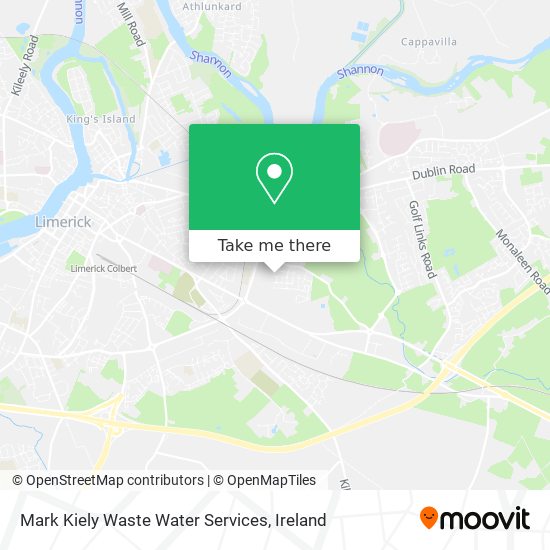 Mark Kiely Waste Water Services map