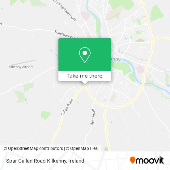 Spar Callan Road Kilkenny map