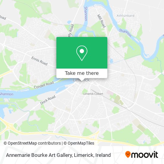 Annemarie Bourke Art Gallery, Limerick map