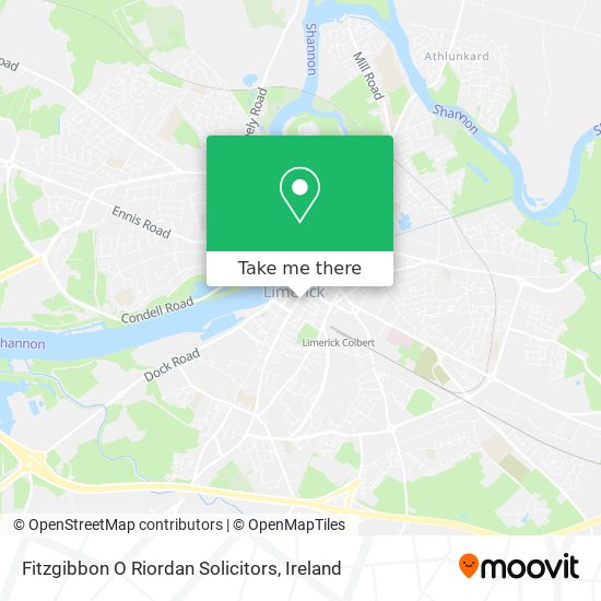 Fitzgibbon O Riordan Solicitors map