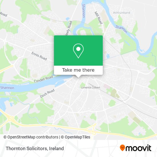 Thornton Solicitors map
