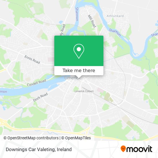 Downings Car Valeting map