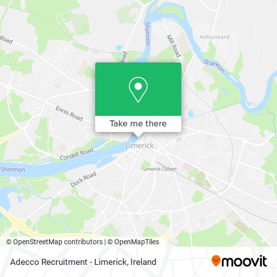 Adecco Recruitment - Limerick map