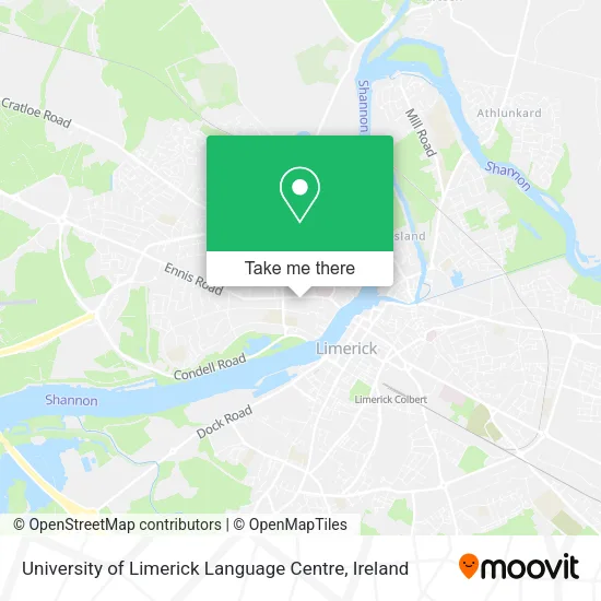 University of Limerick Language Centre map