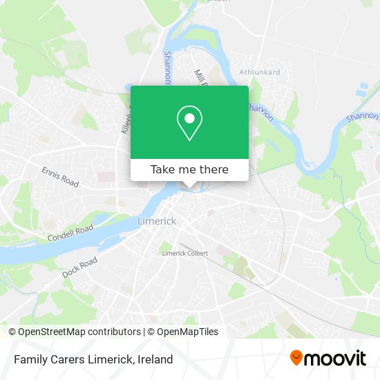 Family Carers Limerick map