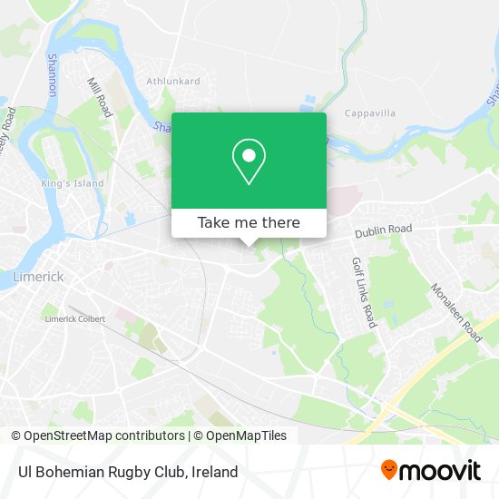Ul Bohemian Rugby Club map
