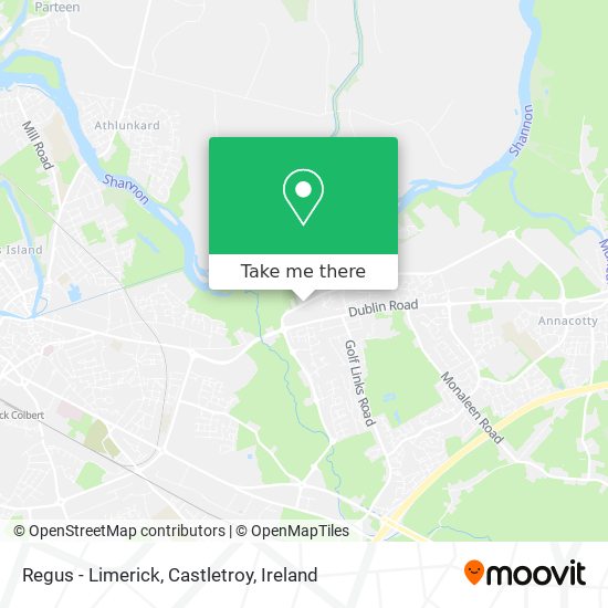 Regus - Limerick, Castletroy map