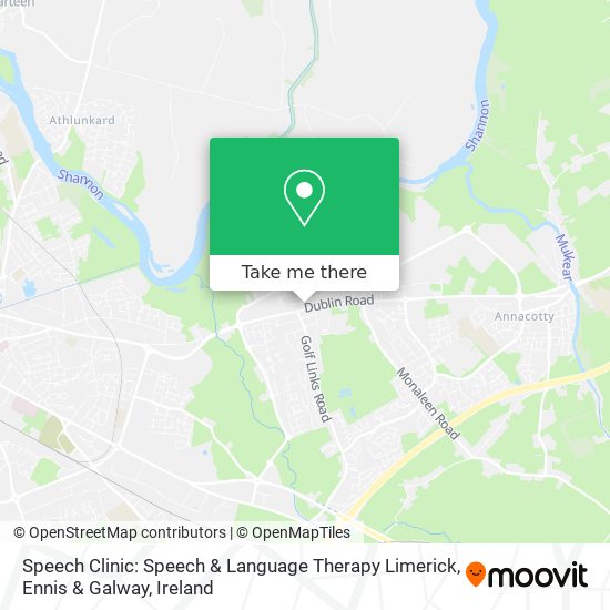 Speech Clinic: Speech & Language Therapy Limerick, Ennis & Galway map
