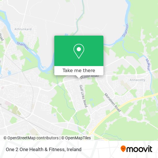 One 2 One Health & Fitness map