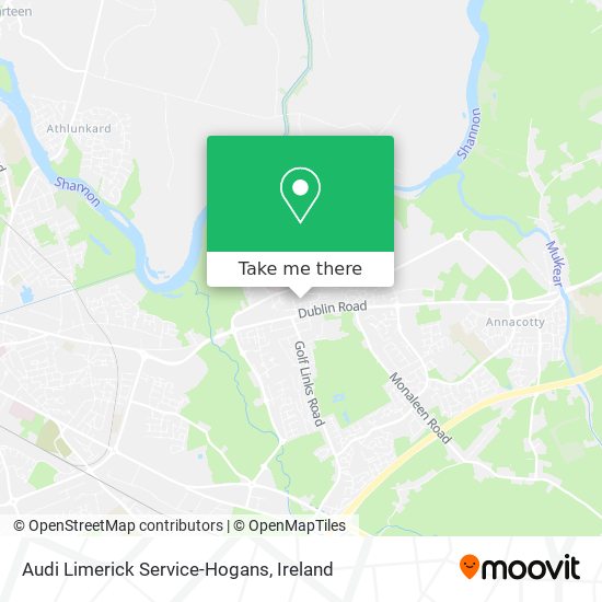 Audi Limerick Service-Hogans map