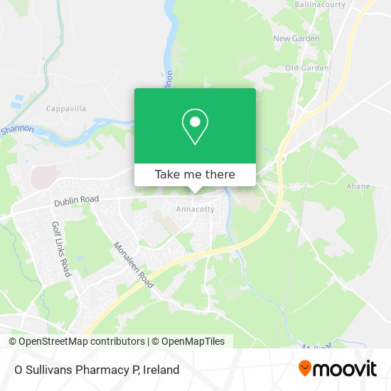 O Sullivans Pharmacy P map