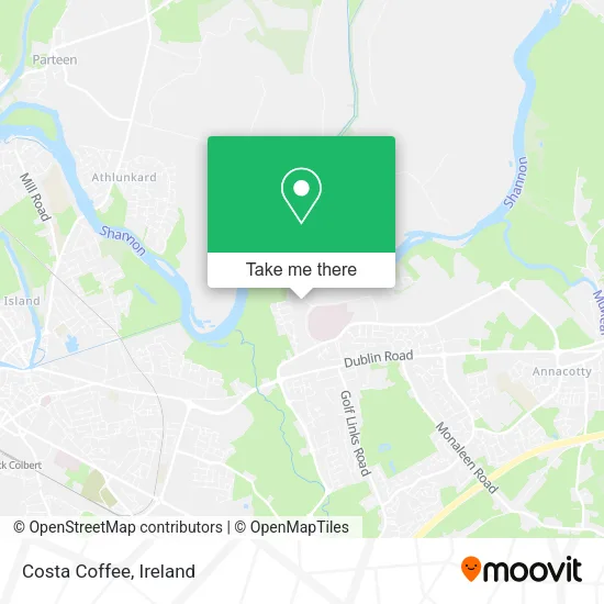 Costa Coffee map