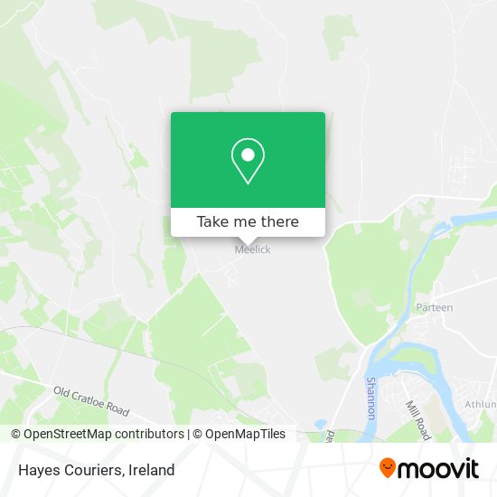 Hayes Couriers map