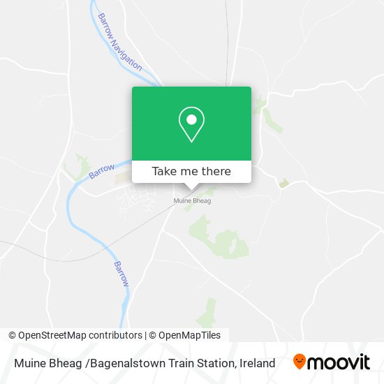 Muine Bheag /Bagenalstown Train Station plan