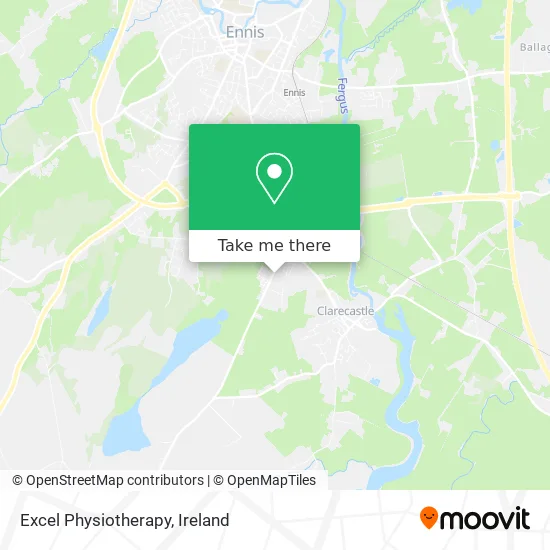Excel Physiotherapy map