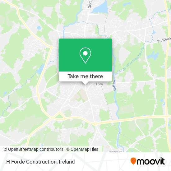 H Forde Construction map