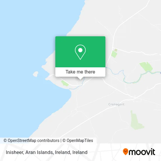 Inisheer, Aran Islands, Ireland map