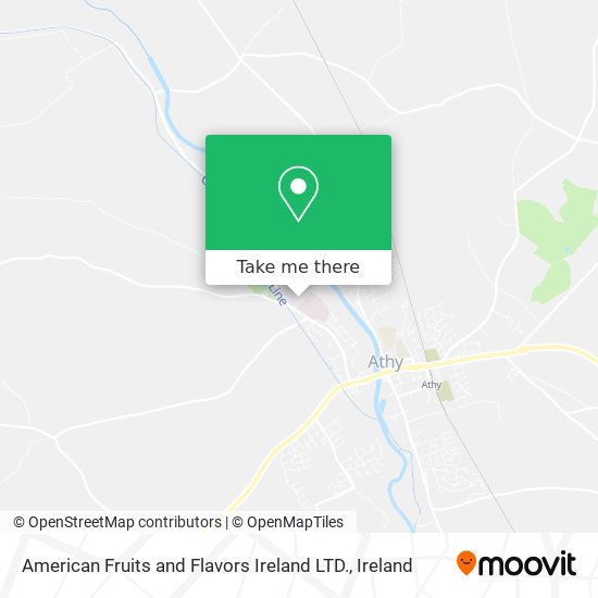 American Fruits and Flavors Ireland LTD. map