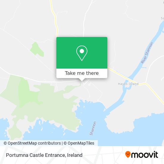 Portumna Castle Entrance map