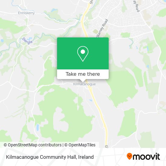 Kilmacanogue Community Hall map