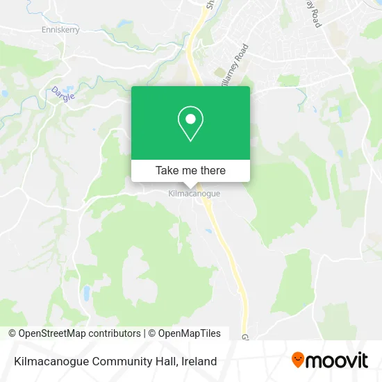 Kilmacanogue Community Hall map