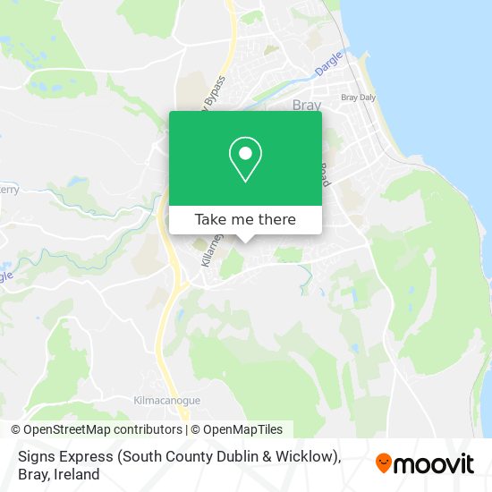 Signs Express (South County Dublin & Wicklow), Bray map
