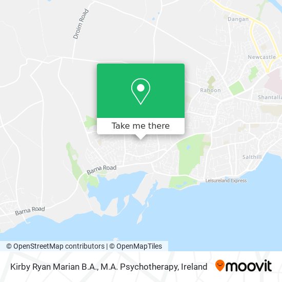 Kirby Ryan Marian B.A., M.A. Psychotherapy map