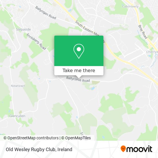 Old Wesley Rugby Club map