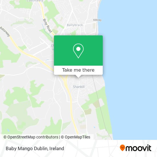 Baby Mango Dublin map