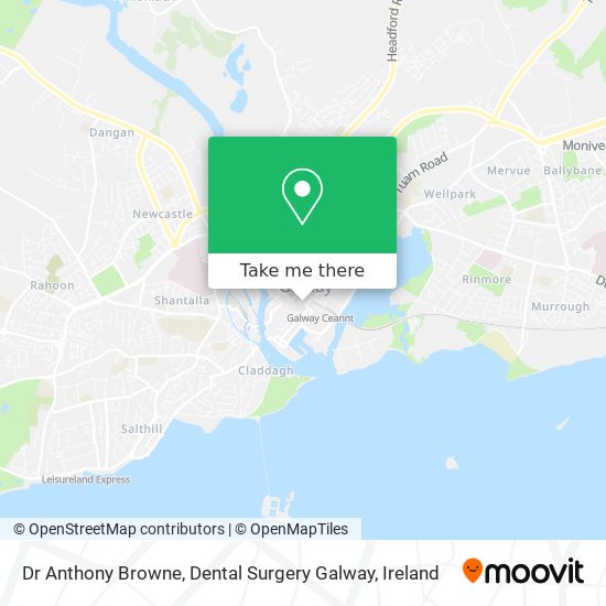 Dr Anthony Browne, Dental Surgery Galway map