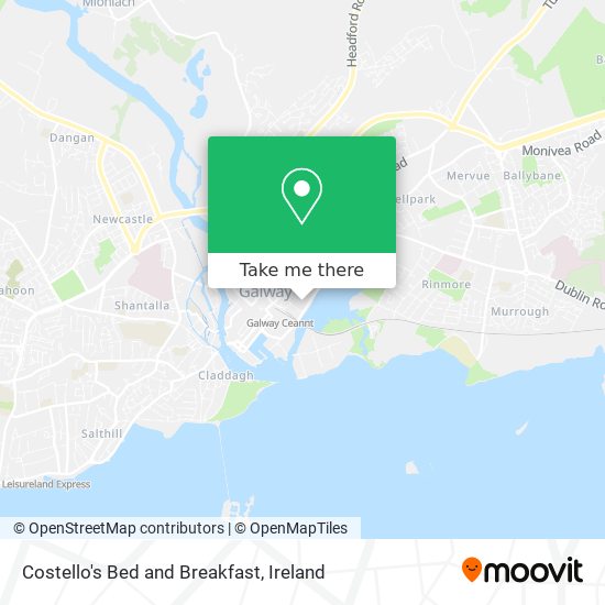 Costello's Bed and Breakfast map