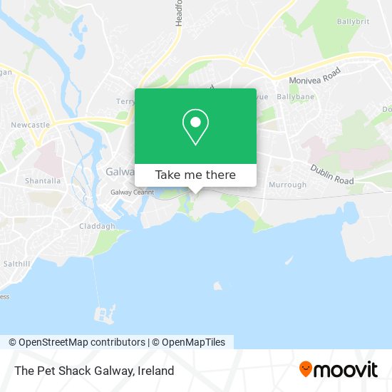The Pet Shack Galway map