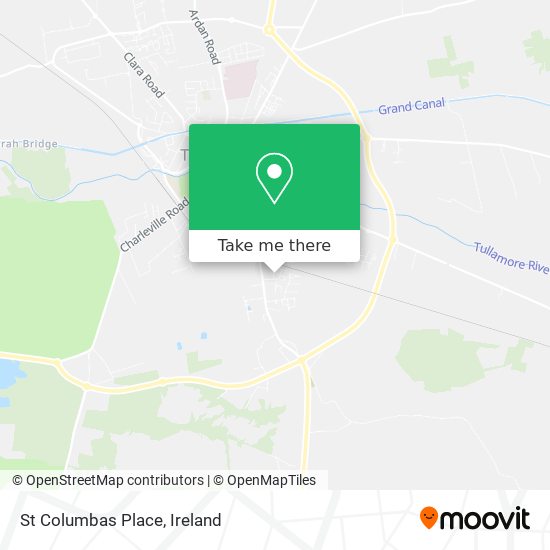 St Columbas Place map