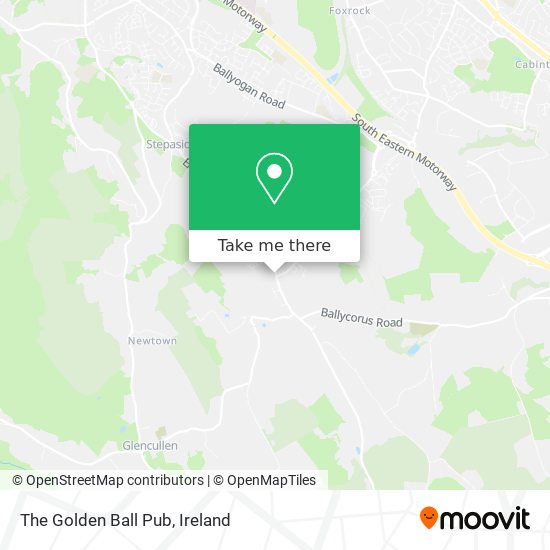 The Golden Ball Pub map