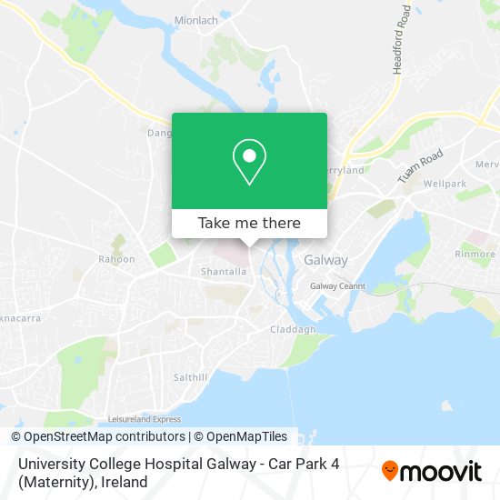 University College Hospital Galway - Car Park 4 (Maternity) map