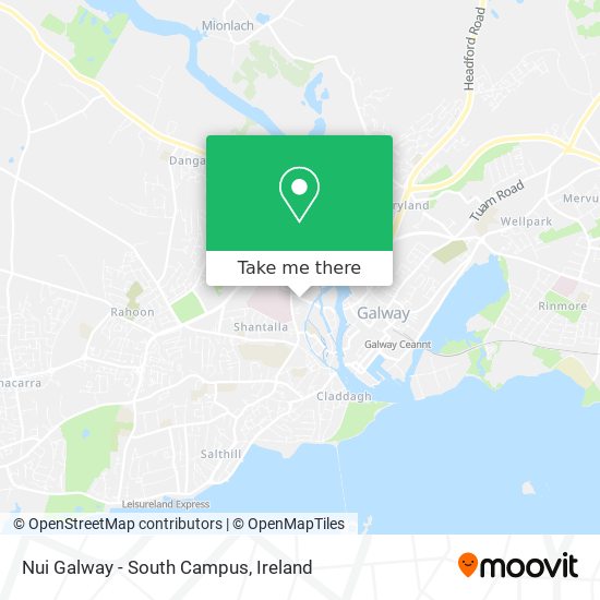 Nui Galway - South Campus map