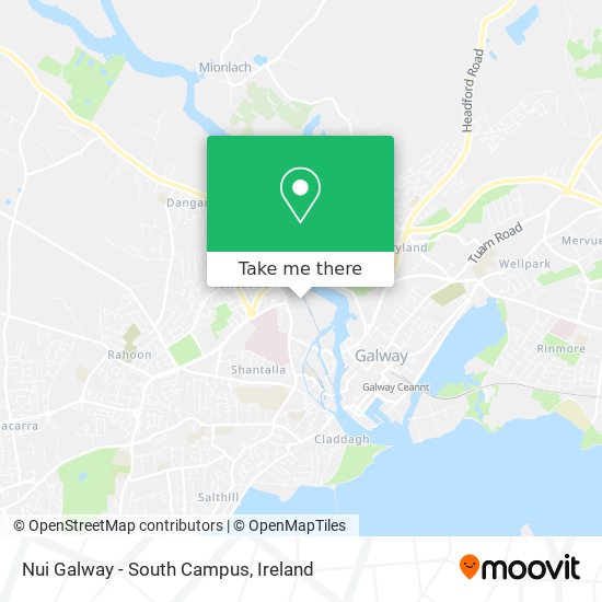 Nui Galway - South Campus map